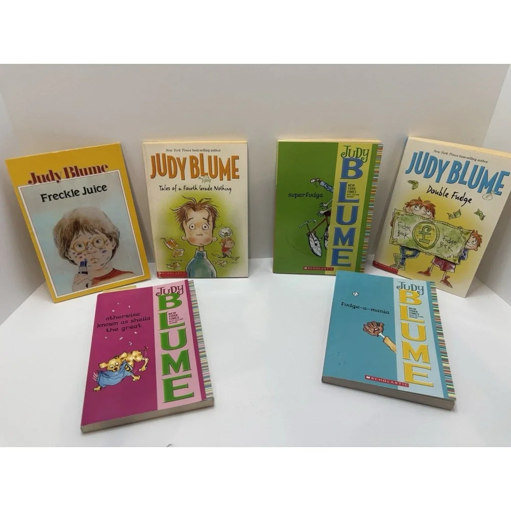Set of‎ 6 Judy Blume Books Fourth Grade Nothing Freckle Juice Fudge